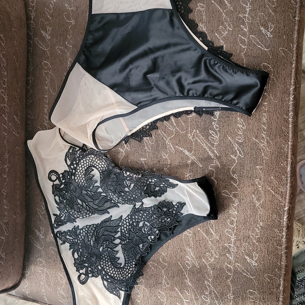 Victoria's secret luxe dragon lace panty large